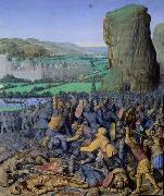 Jean Fouquet The Battle of Gilboa, by Jean Fouquet oil on canvas